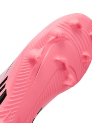 Nike Jr. Pink/Black Kids Mercurial Vapor 15 Club Firm Ground Football Boots - Image 7 of 12