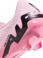 Metallic Silber/Schwarz - Nike Zoom Mercurial Vapor 15 Academy Fussballschuhe für festen Boden für Erwachsene - Bild 10 von 10