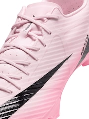 Metallic Silber/Schwarz - Nike Zoom Mercurial Vapor 15 Academy Fussballschuhe für festen Boden für Erwachsene - Bild 9 von 10