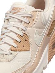 Nike Cream/Pink Air Max 90 Shoes - Image 7 of 10