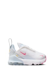 Nike White/Pink Infant Air Max 270 Trainers - Image 1 of 9
