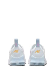 Nike White/Pink Infant Air Max 270 Trainers - Image 3 of 9