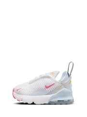 Nike White/Pink Infant Air Max 270 Trainers - Image 6 of 9