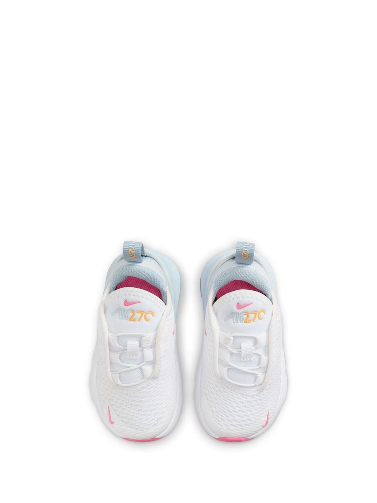 Nike White/Pink Infant Air Max 270 Trainers - Image 9 of 9