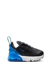 Nike Black/Blue Infant Air Max 270 Trainers - Image 1 of 9