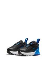 Nike Black/Blue Infant Air Max 270 Trainers - Image 2 of 9