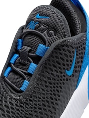Nike Black/Blue Infant Air Max 270 Trainers - Image 8 of 9