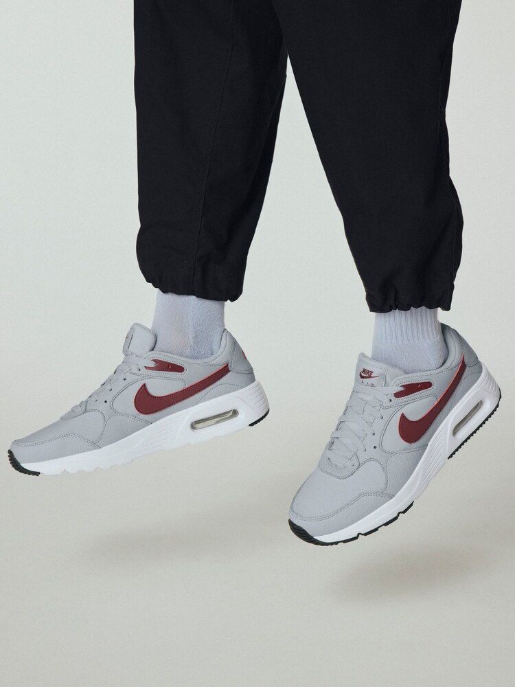 Nike Grey/Red Air Max SC Trainers - Image 2 of 17