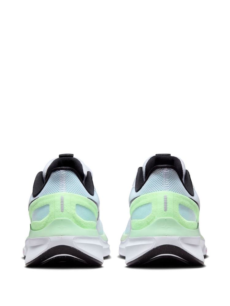 Nike White Air Zoom Structure 25 Running Trainers - Image 1 of 11