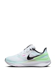 Nike White Air Zoom Structure 25 Running Trainers - Image 4 of 11