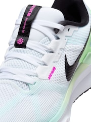 Nike White Air Zoom Structure 25 Running Trainers - Image 5 of 11