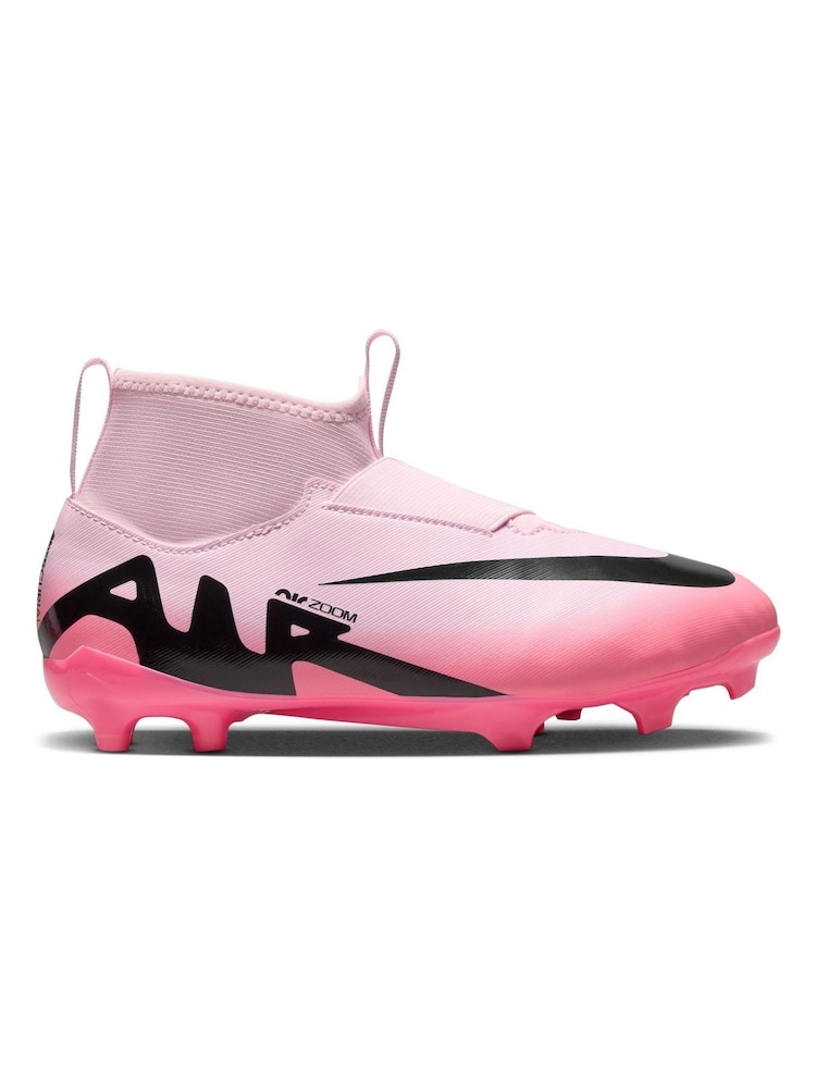 Розовый/Черный - детские футбольные ботинки Nike Zoom Mercurial Superfly 9 Firm Ground - Image 1 of 10