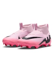 Розовый/Черный - детские футбольные ботинки Nike Zoom Mercurial Superfly 9 Firm Ground - Image 2 of 10