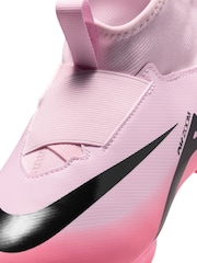 Розовый/Черный - детские футбольные ботинки Nike Zoom Mercurial Superfly 9 Firm Ground - Image 8 of 10