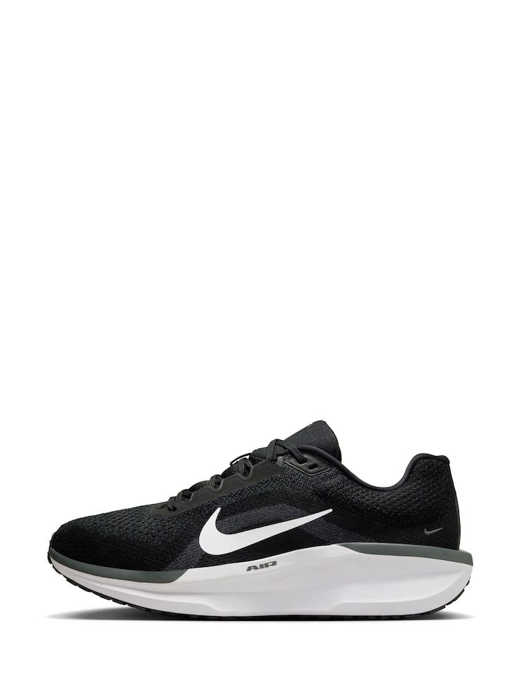 Nike Black/White Winflo 11 Road Running Trainers - Image 6 of 13