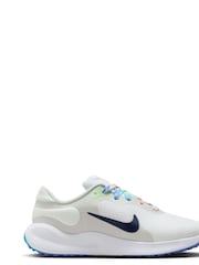 Nike White/Multi Youth Revolution 7 Trainers - Image 3 of 11