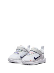 Nike White/Multi Infant Revolution 7 Trainers - Image 5 of 11