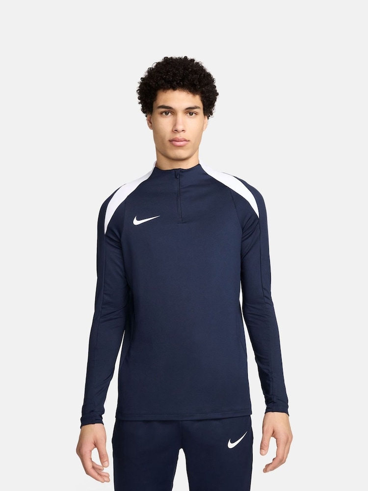 Nike Obisidian Navy Dri-FIT Strike Quarter Zip Training Top - Image 1 of 6