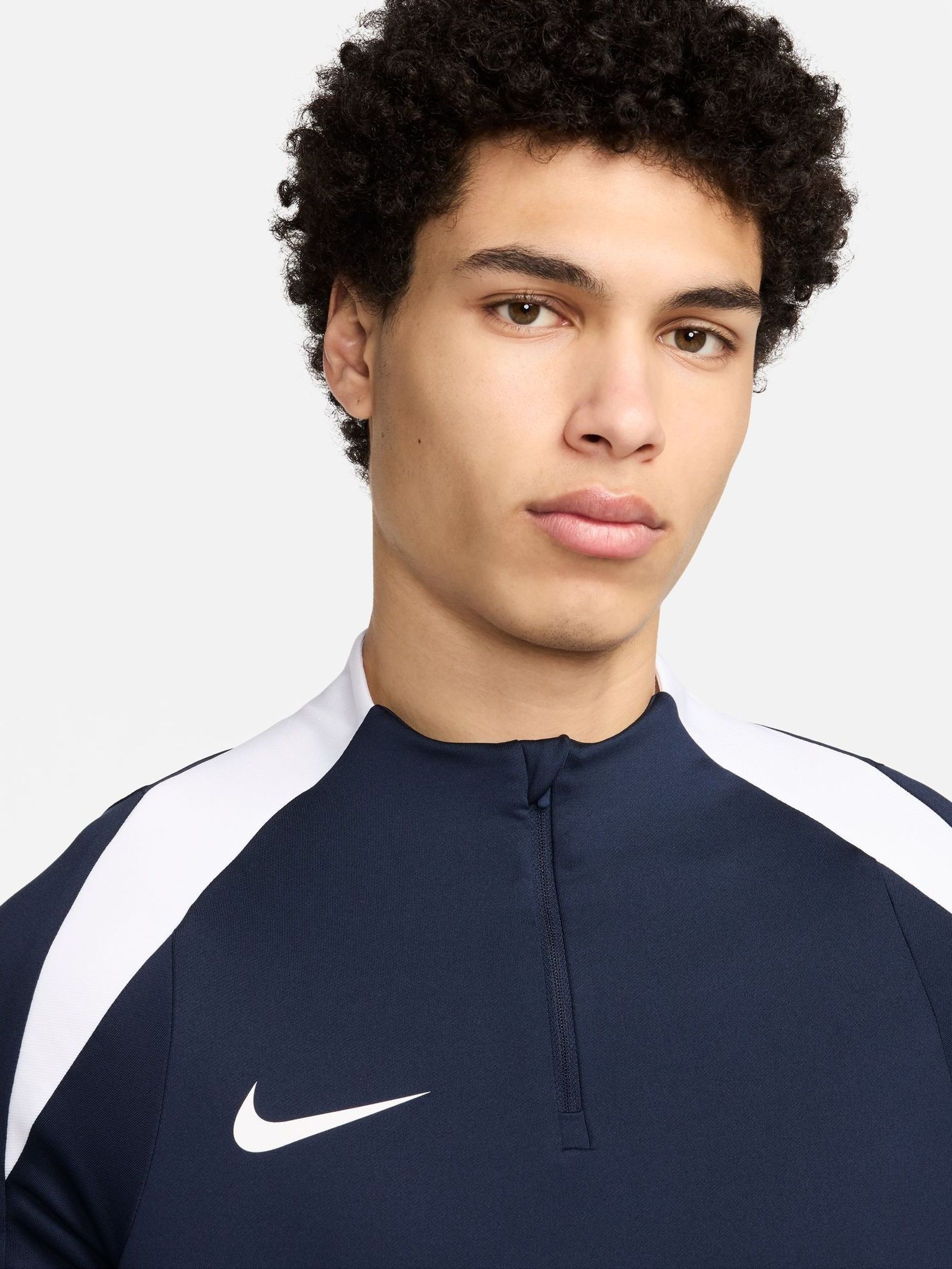 Buy Nike Obisidian Navy Dri-FIT Strike Quarter Zip Training Top