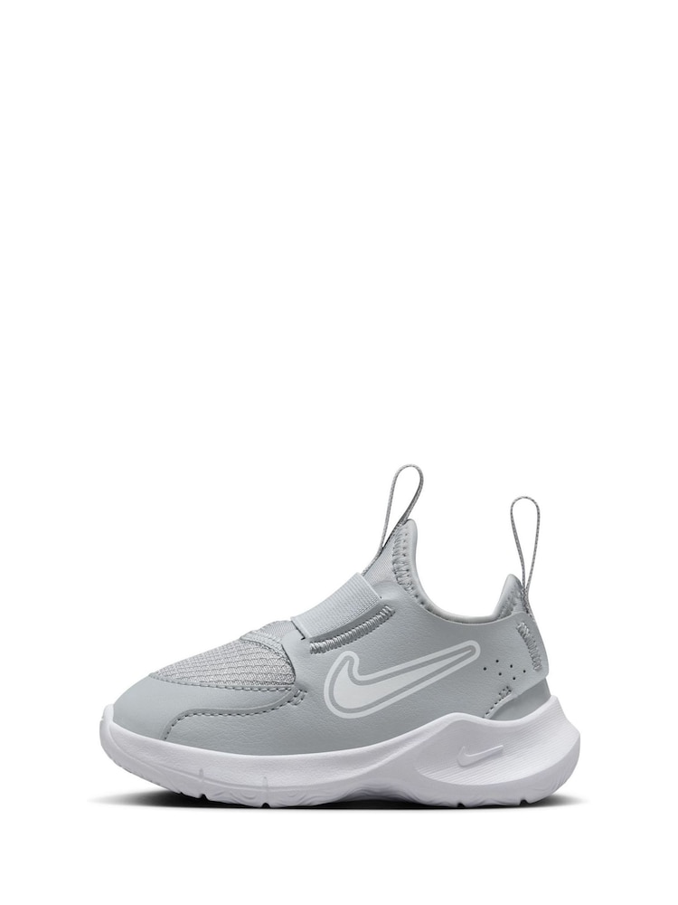 Nike Grey/White Infant Flex Runner 3 Trainers - Image 5 of 11