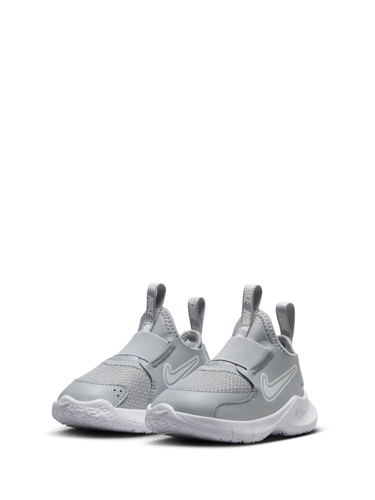Nike Grey/White Infant Flex Runner 3 Trainers - Image 6 of 11