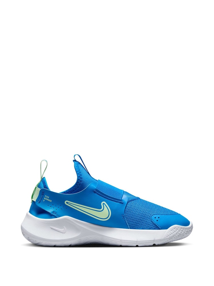 Nike Blue Youth Flex Runner 3 Trainers - Image 1 of 12