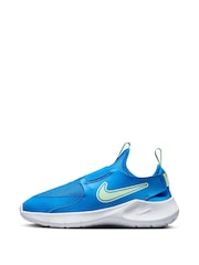 Nike Blue Youth Flex Runner 3 Trainers - Image 2 of 12