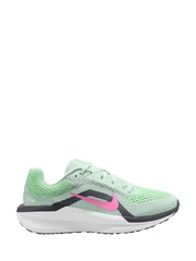 Nike Light Green Winflo 11 Road Running Trainers - Image 1 of 9