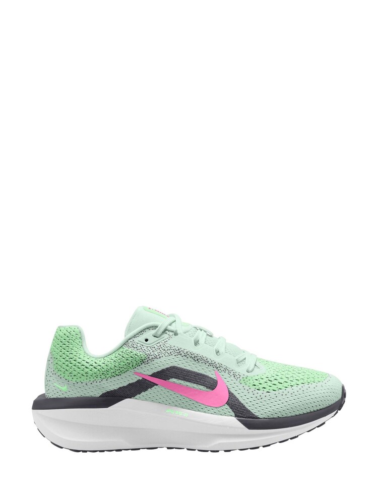 Nike Light Green Winflo 11 Road Running Trainers - Image 1 of 9