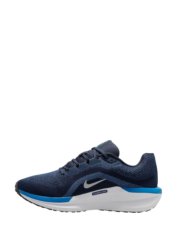 Nike Blue Winflo 11 Road Running Trainers - Image 3 of 10