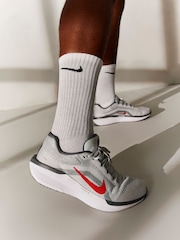 Nike Grey Winflo 11 Road Running Trainers - Image 1 of 20
