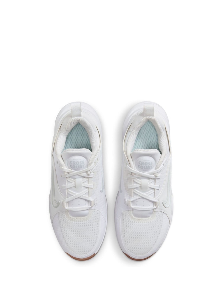 Nike White Youth Crosscourt Trainers - Image 12 of 12