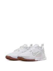 Nike White Youth Crosscourt Trainers - Image 3 of 12