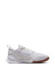 Nike White Youth Crosscourt Trainers - Image 4 of 12