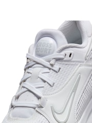 Nike White Youth Crosscourt Trainers - Image 9 of 12