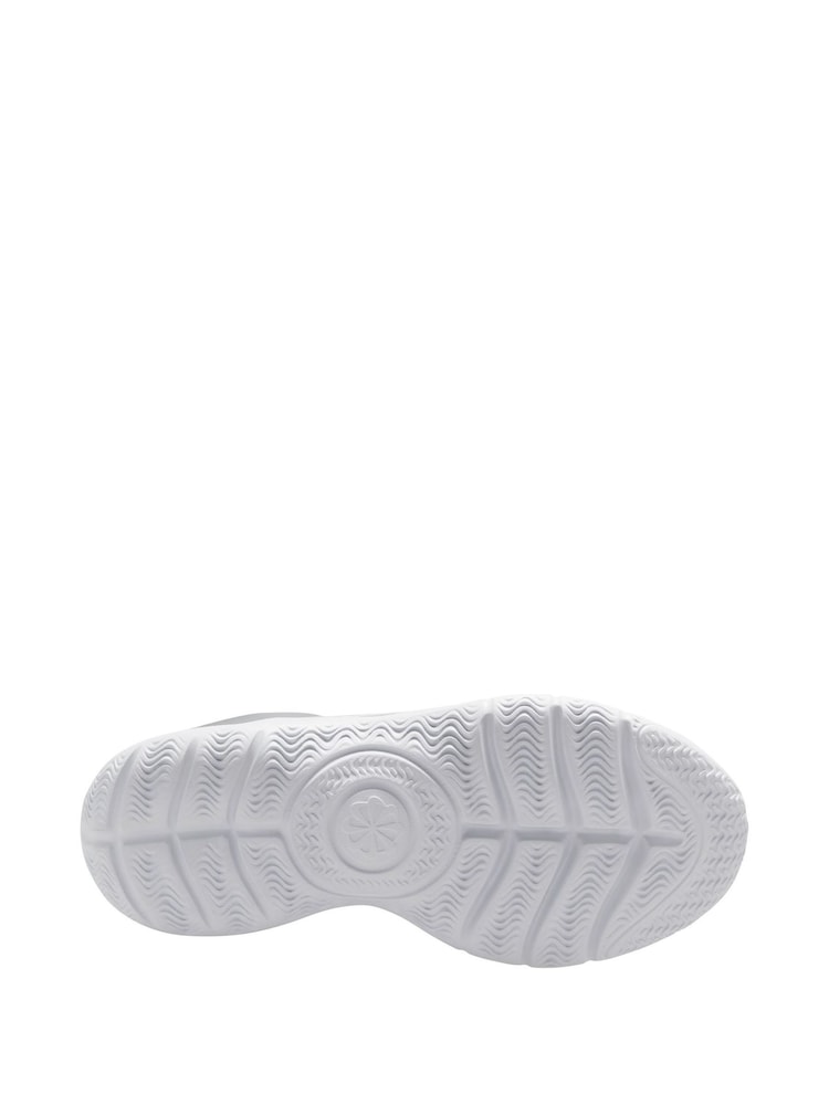 Nike Grey/White Youth Flex Runner 3 Trainers - Image 7 of 9