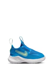 Nike Blue Flex Runner 3 Infant Trainers - Image 1 of 10