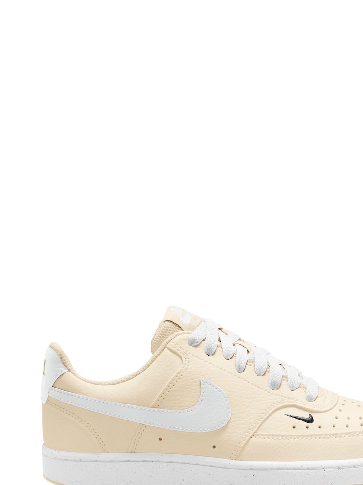 Nike Lemon Yellow Court Vision Low Next Nature Trainers - Image 1 of 13