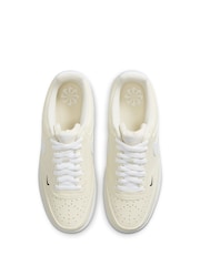 Nike Lemon Yellow Court Vision Low Next Nature Trainers - Image 11 of 13