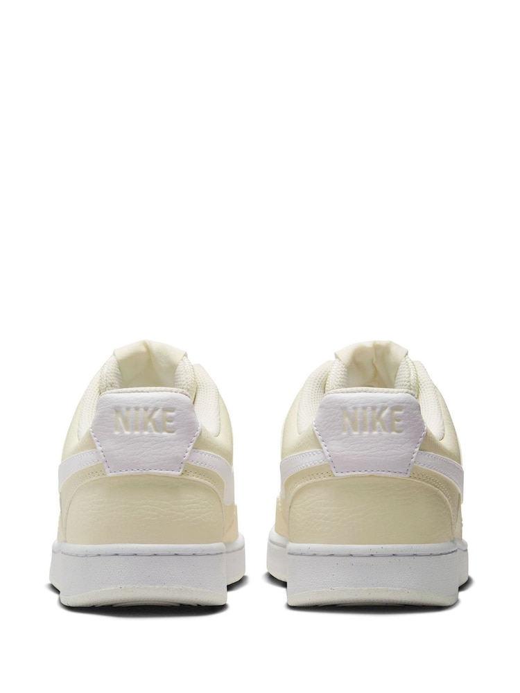 Nike Lemon Yellow Court Vision Low Next Nature Trainers - Image 2 of 13