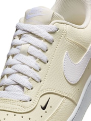 Nike Lemon Yellow Court Vision Low Next Nature Trainers - Image 9 of 13