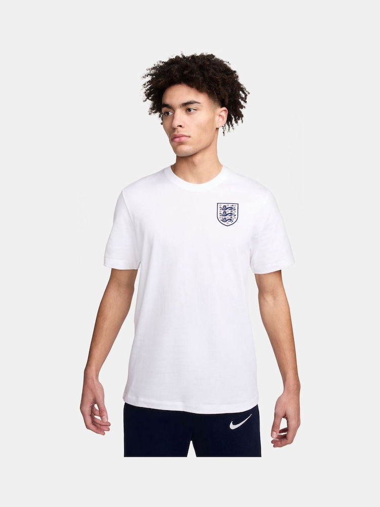 Nike White England Crest T-Shirt - Image 1 of 6
