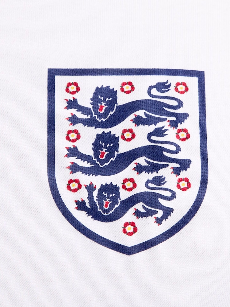 Nike White England Crest T-Shirt - Image 6 of 6