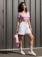 Nike Pink Marble Effect Calm Sliders - Image 10 of 11