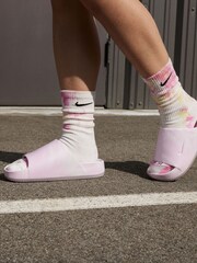 Nike Pink Marble Effect Calm Sliders - Image 11 of 11