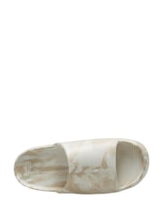 Nike Cream/Gold Marble Effect Calm Sliders - Image 5 of 9