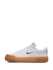 Nike Off white Court Legacy Lift Platform Trainers - Image 4 of 11