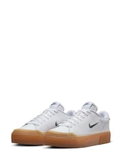 Nike Off white Court Legacy Lift Platform Trainers - Image 5 of 11