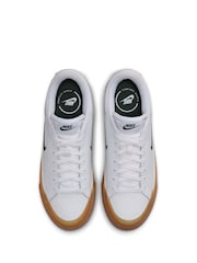 Nike Off white Court Legacy Lift Platform Trainers - Image 6 of 11
