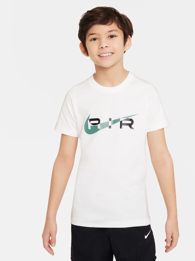 Nike White/Black Air T-Shirt - Image 1 of 4